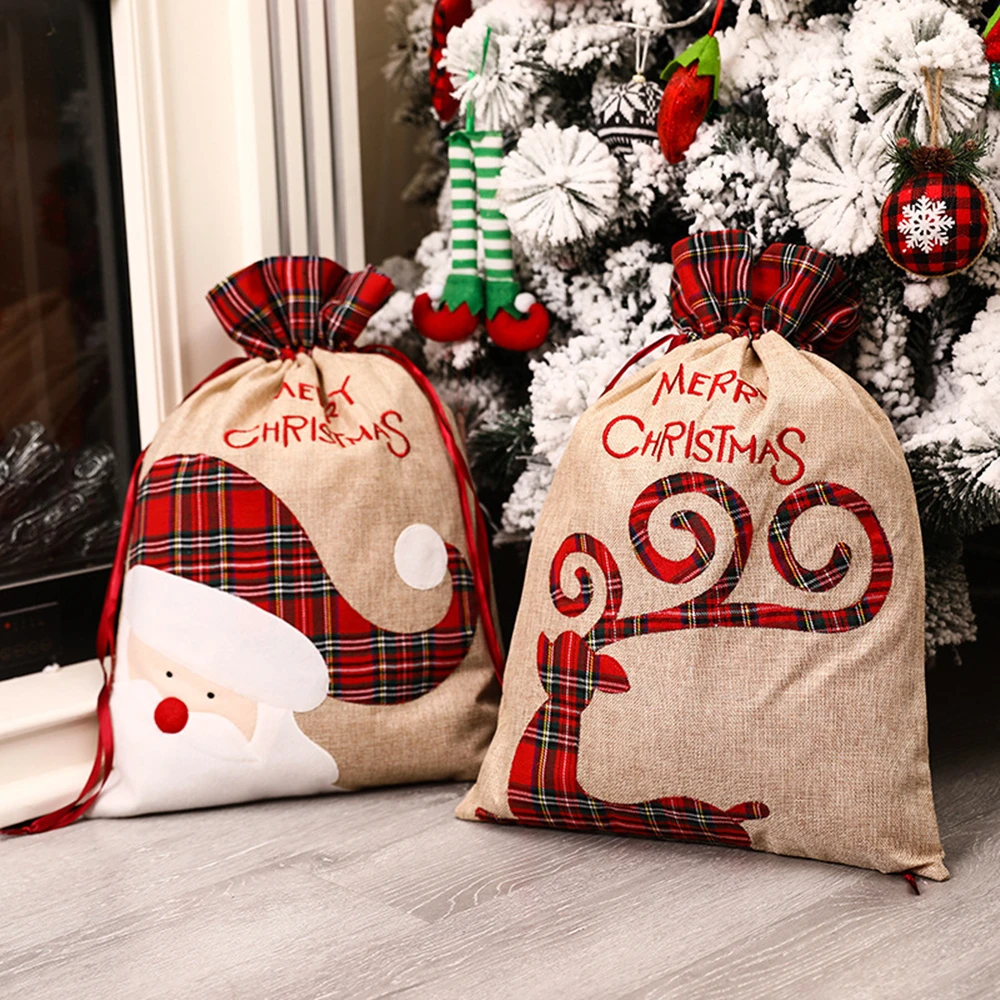 Luxury Xmas Bags - حقيبة هدايا عيد الميلاد الكبيرة الرباط