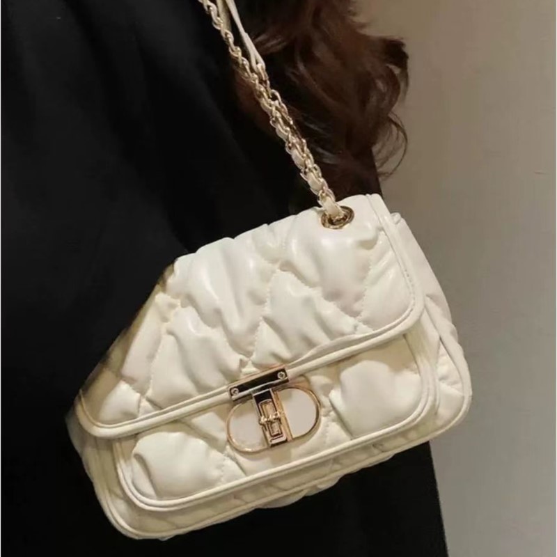 Quiet Luxury Bags Crossbody - أنيقة مطوي حقيبة يد بسلاسل المرأة