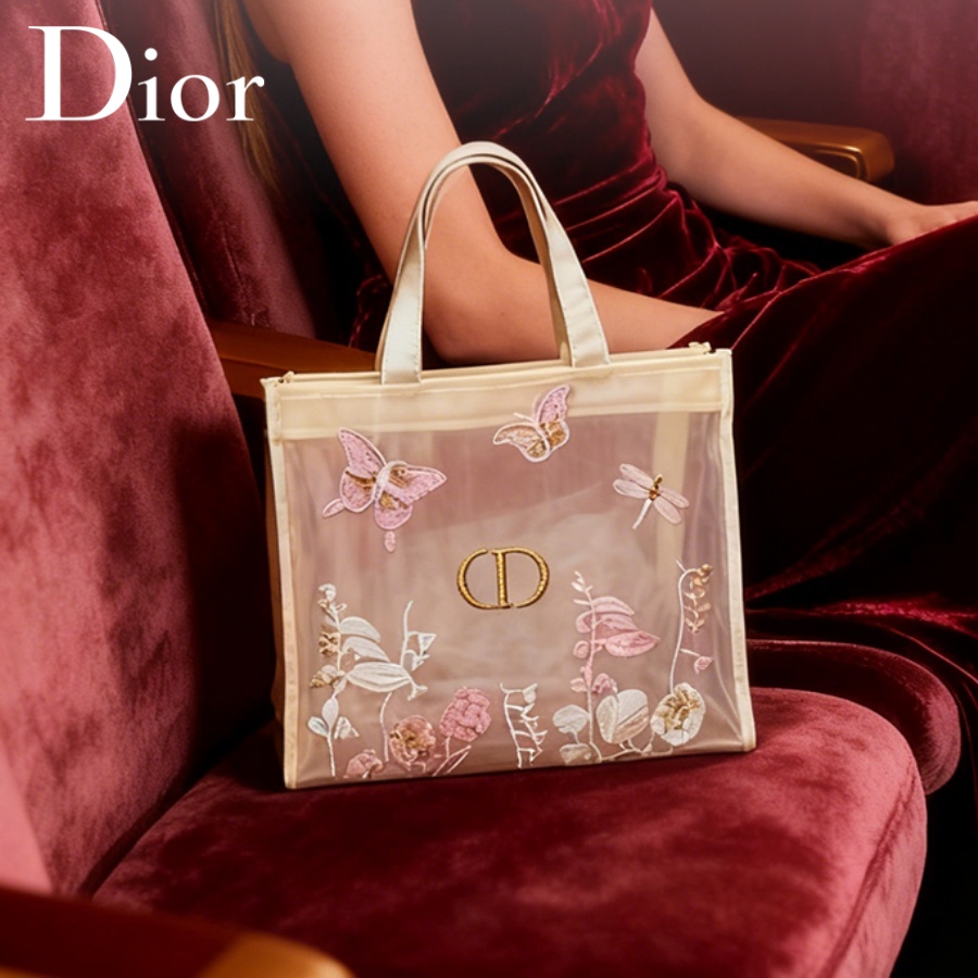 Luxury Bags Brands - حقيبة كريستيان ديور الفاخرة شبه الشفافة