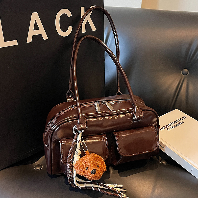 Quiet Luxury Bags Tote - حقيبة يد نسائية كبيرة السعة بجيبين