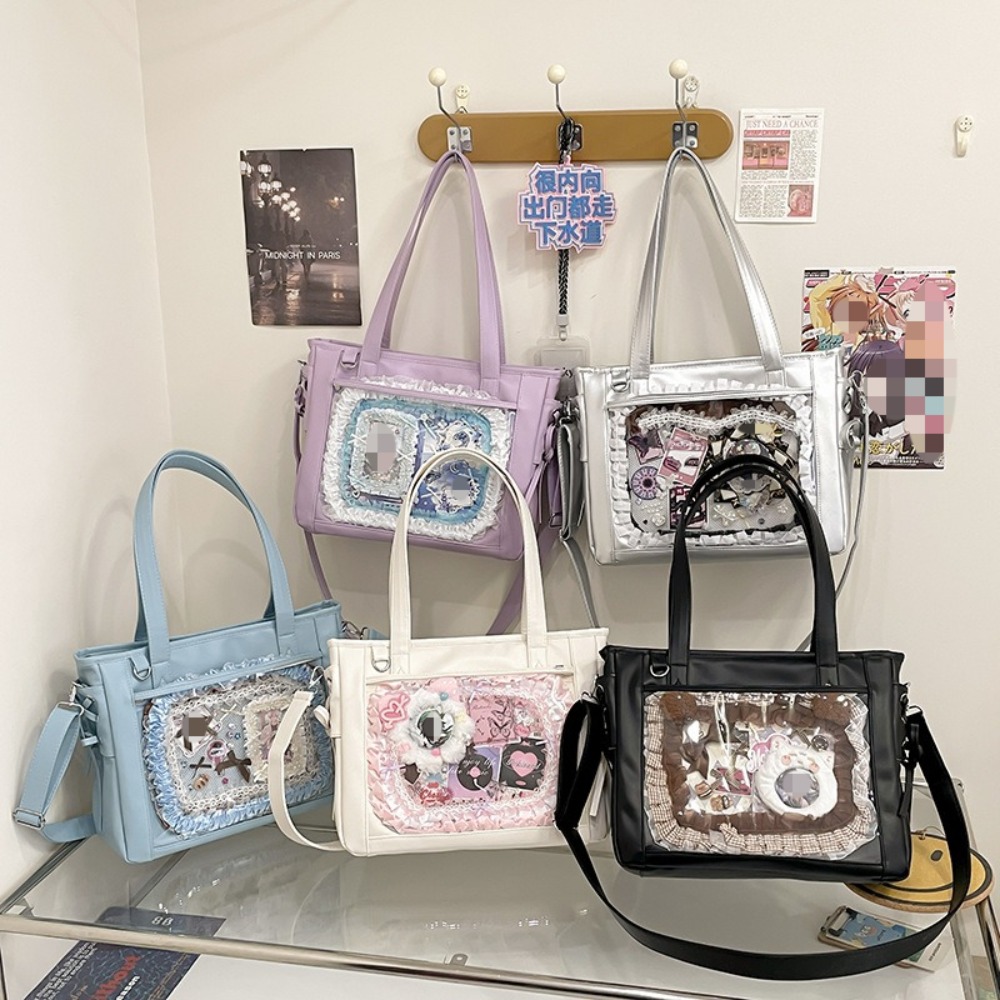 Luxury Tote Bags With Zipper - جديد اليابانية لطيف Kawaii الفتيات Ulzzang