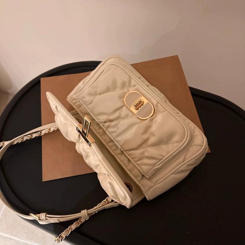 أنيقة مطوي حقيبة يد بسلاسل الم - مراجعة Quiet Luxury Bags Crossbody وسعره