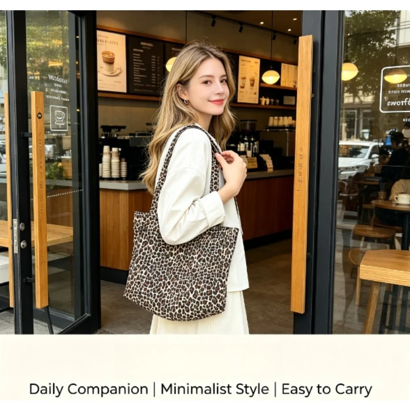 حقيبة يد قماشية بنقشة الفهد لع - مراجعة Quiet Luxury Bags Tote وسعره