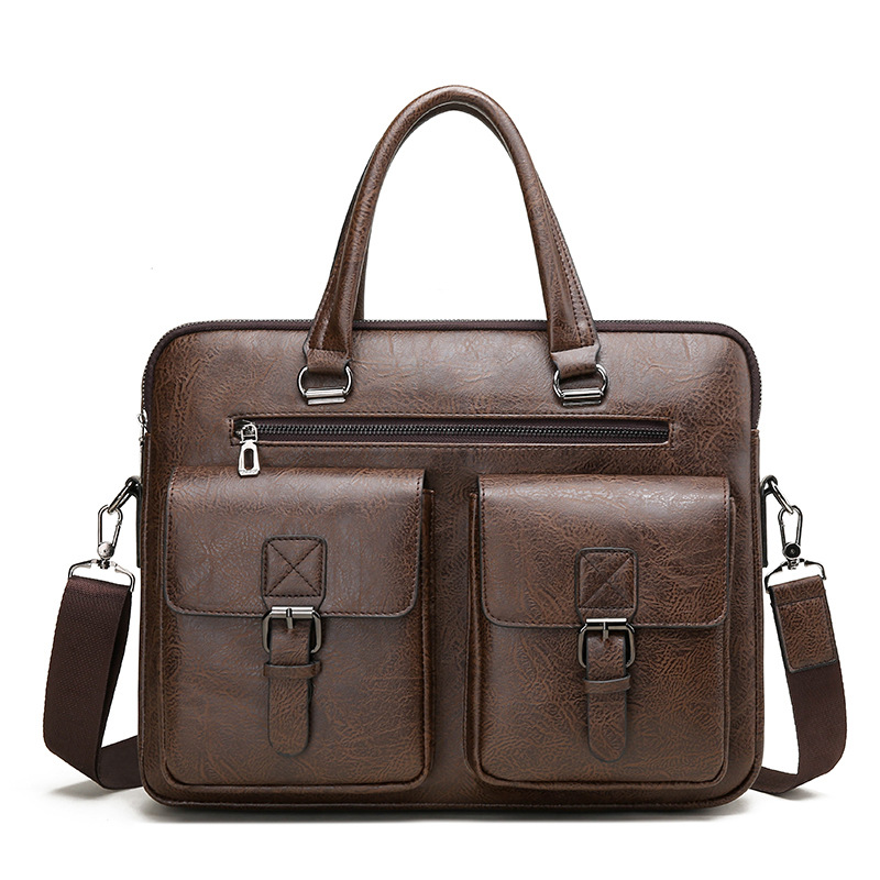بو الجلود حقيبة الأعمال للرجال - مراجعة Luxury Tote Bags With Zipper وسعره