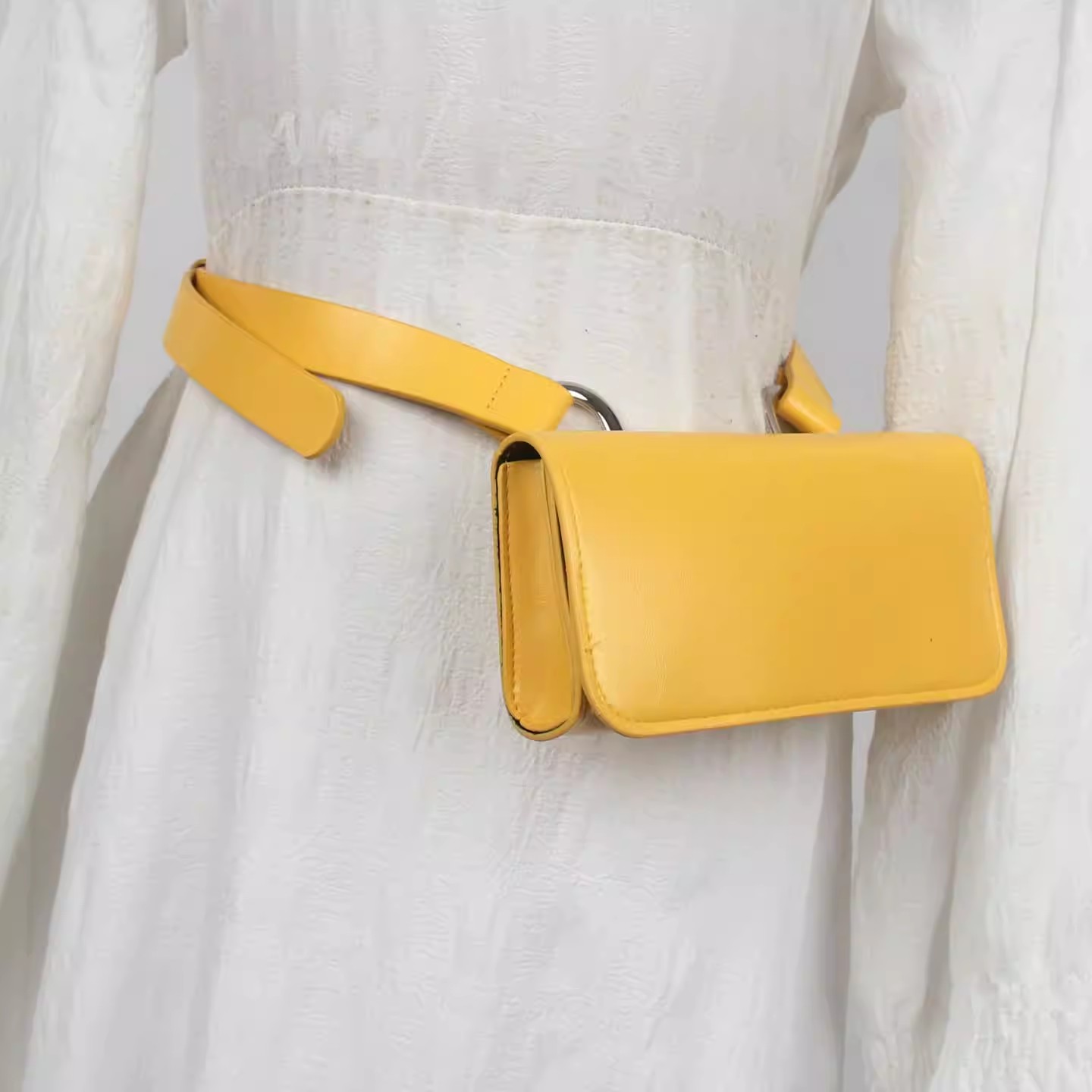 حزام جلد صناعي للرجال والنساء، - مراجعة Belt Bag Leather Wide وسعره