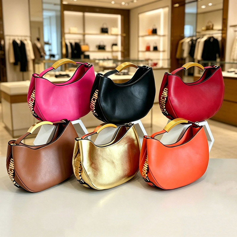 حقيبة نسائية نصف دائرية ذهبية  - مراجعة Luxury Tote Bags With Zipper وسعره