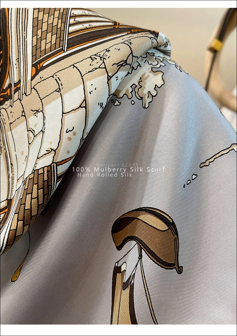 وشاح حرير باريس ستريت 100 للنس - مراجعة Luxury Bags Paris وسعره