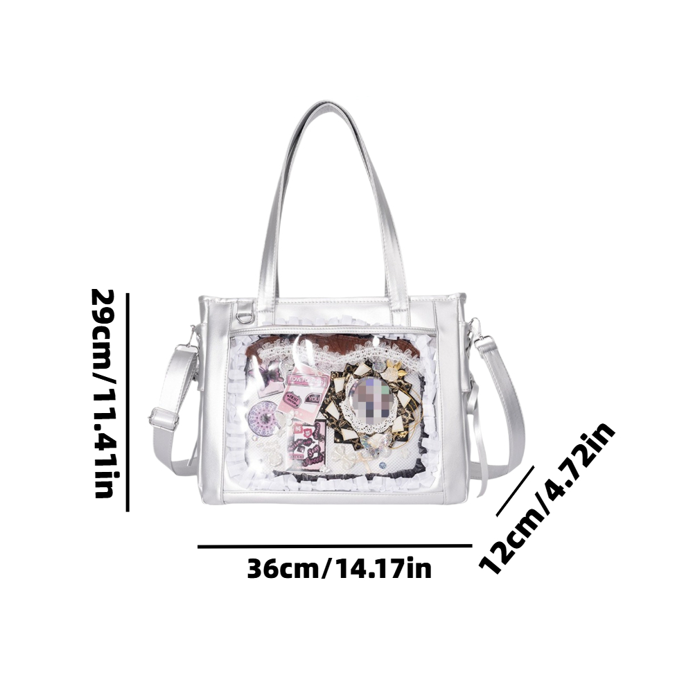 جديد اليابانية لطيف Kawaii الف - مراجعة Luxury Tote Bags With Zipper وسعره