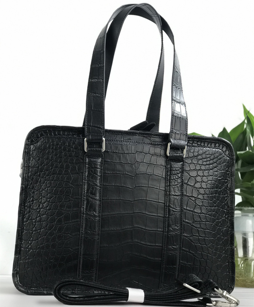 جديد جلد التمساح حقيبة كمبيوتر - مراجعة Luxury Tote Bags With Zipper وسعره