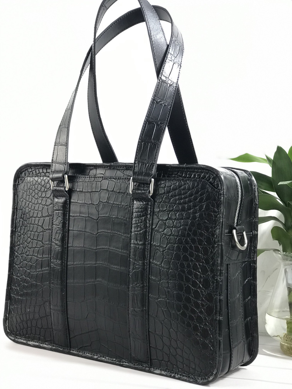 جديد جلد التمساح حقيبة كمبيوتر - مراجعة Luxury Tote Bags With Zipper وسعره