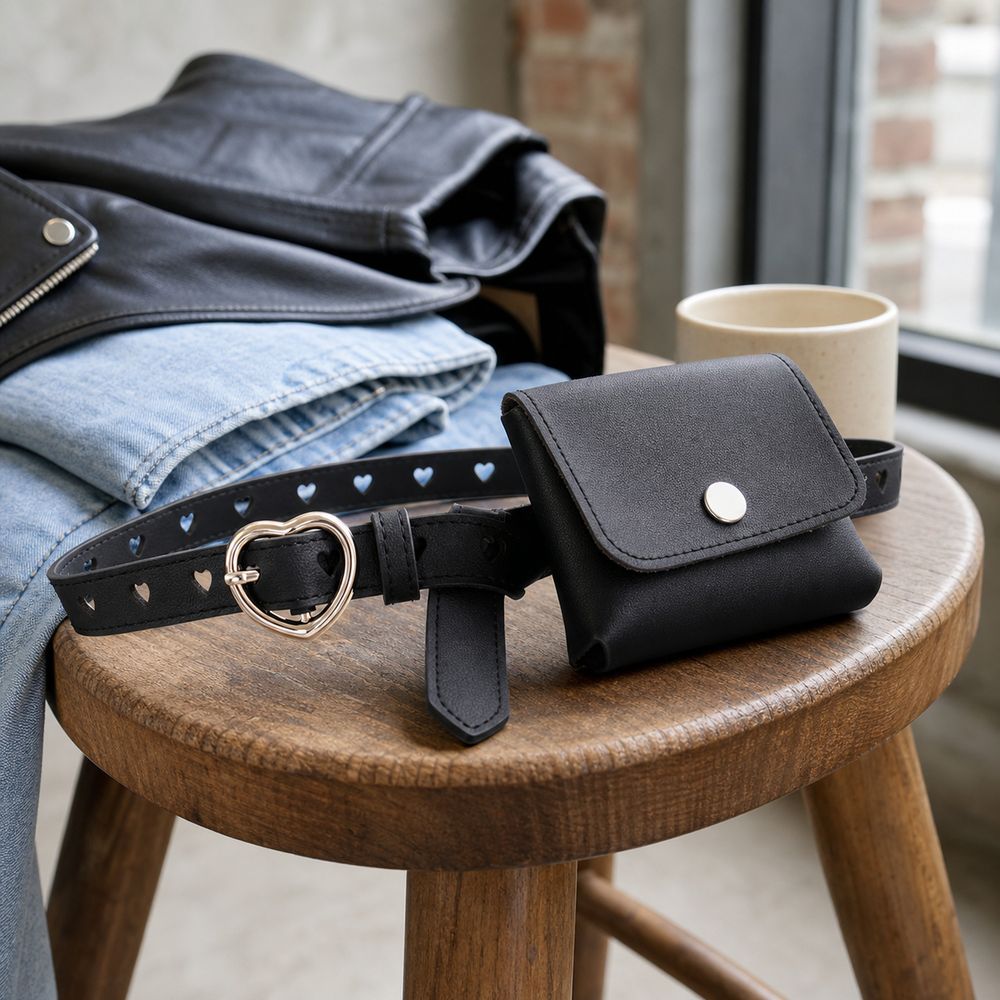 حقيبة خصر نسائية جديدة من الجل - مراجعة Belt Bag Leather Wide وسعره