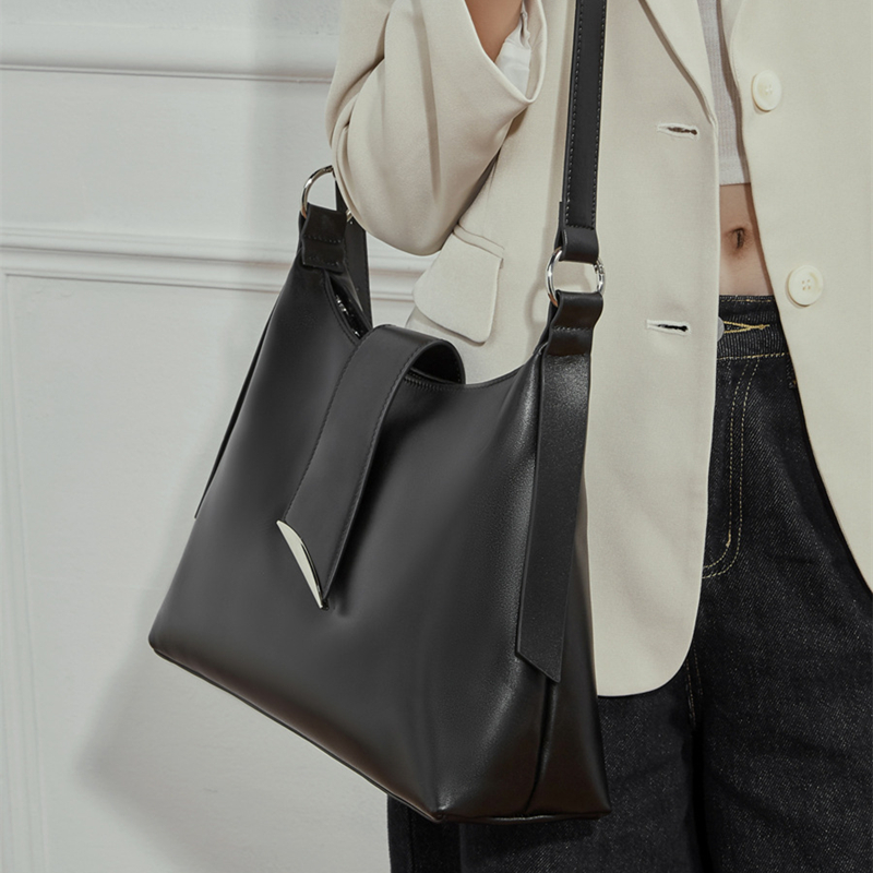 حقائب كتف كبيرة من جلد البقر ا - مراجعة Luxury Tote Bags With Zipper وسعره