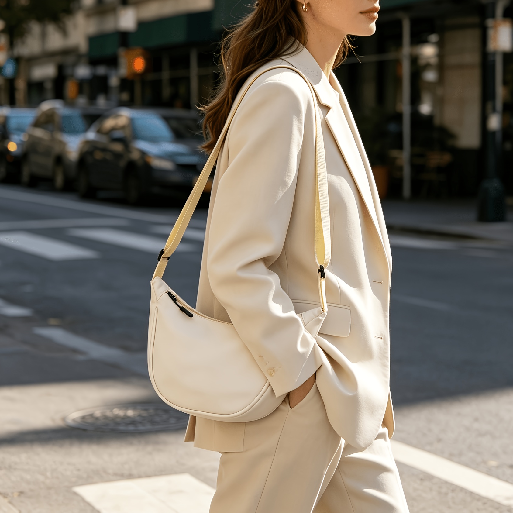 حقيبة كتف نسائية جديدة، خفيفة  - مراجعة Quiet Luxury Bags Crossbody وسعره