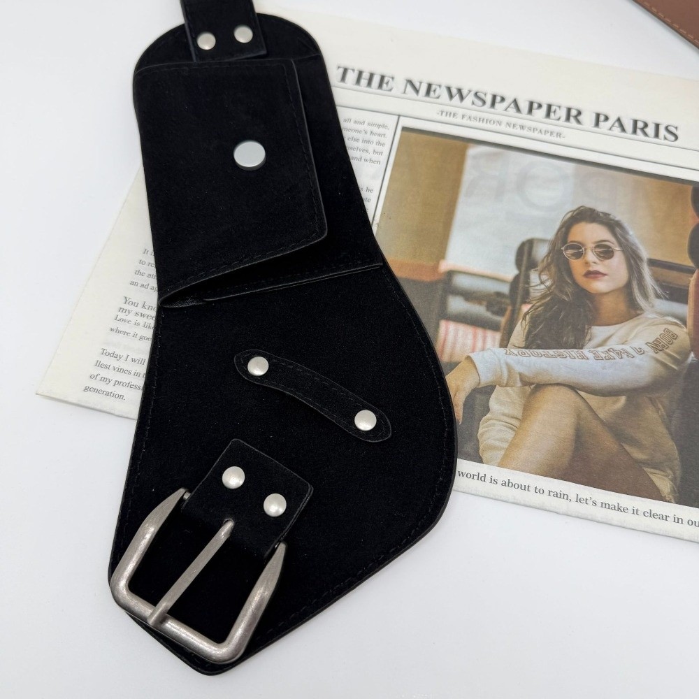 حزام خصر عصري من جلد البولي يو - مراجعة Belt Bag Leather Wide وسعره